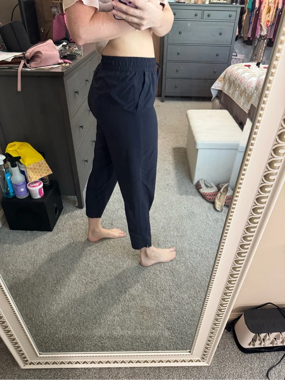 Talbots Navy Drawstring Pants - Picture 6 of 7